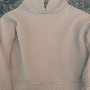 Girl's Purple Cropped Hoodie